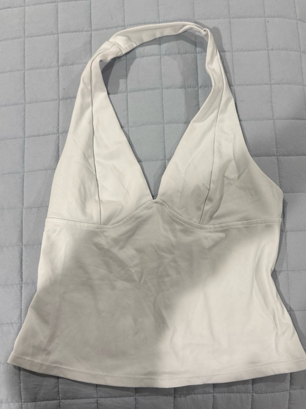 Free People White Halter Bralette Top